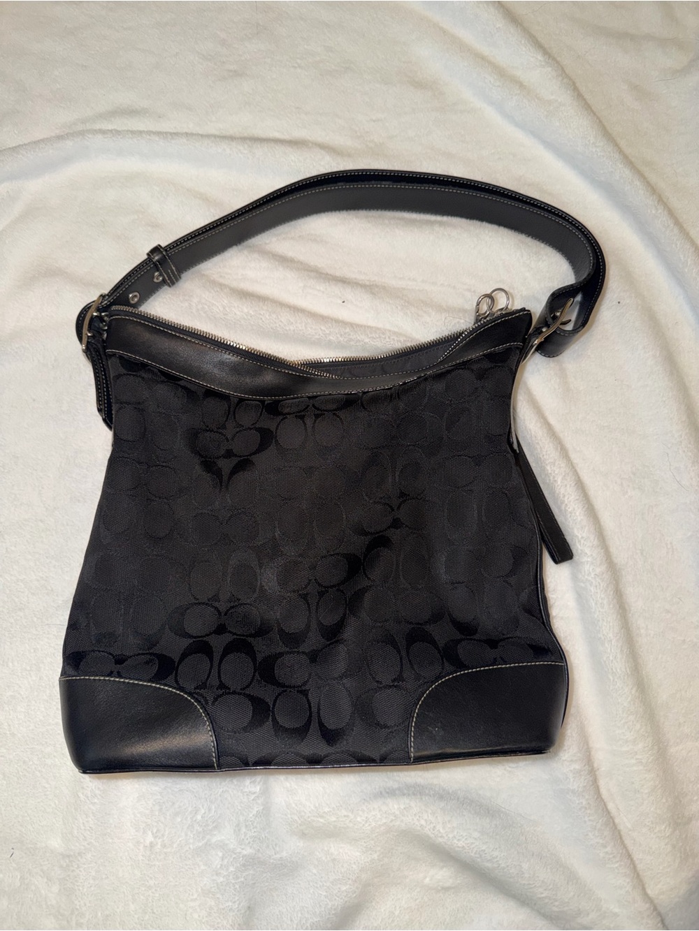 Black Monogram Shoulder Bag